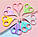Ножницы для новорожденных, безопасные, короткие, розовые, фото 5