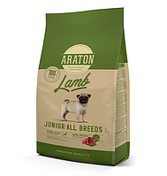 Araton LAMB Junior All Breeds Корм для молодых собак с ягнятиной и рисом 3 кг