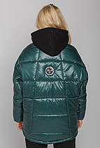 Женская зимняя куртка с капюшоном рр 46-52, фото 2