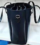 Женская черная замшевая сумка Dior из турецкой эко-кожи на молнии с отделениями по бокам 32*30 см, фото 2
