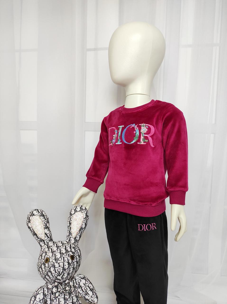 Детский велюровый костюм Dior