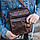 Мужская кожаная сумка через плечо Keizer K16018-brown, фото 4