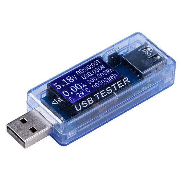 USB Тестер KWS-MX17 току амперметр вольтметр вимірювач ємності акумулятора, струм, ємність, напруга