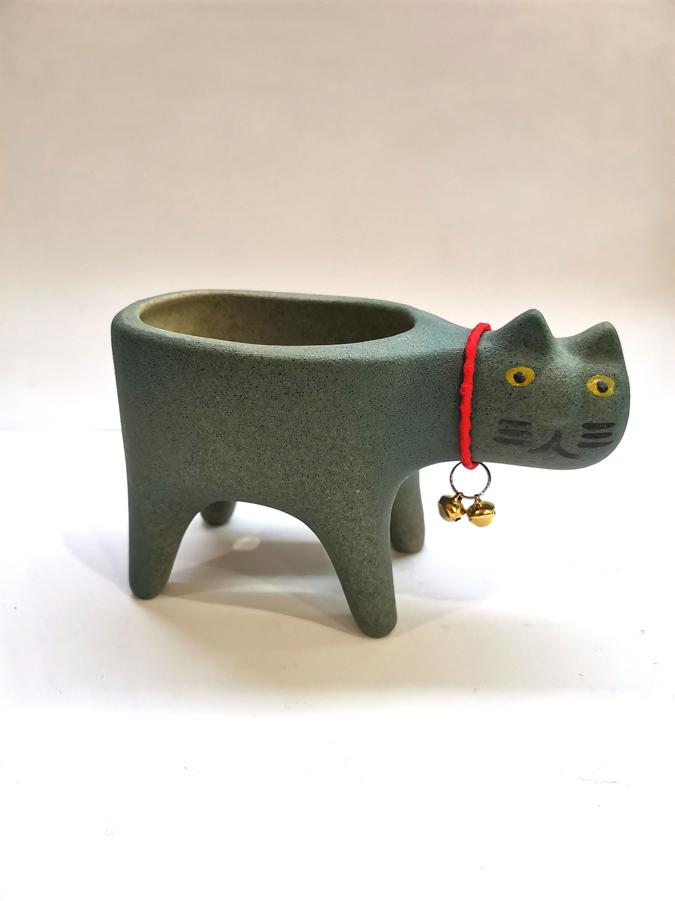

Керамический горшок "Котик" для комнатных растений суккулентов Кашпо Вазон