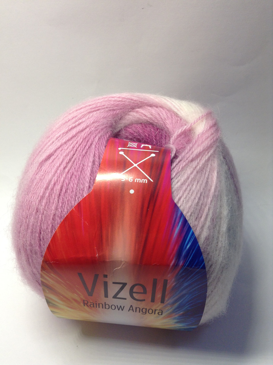 Пряжа Rainbow Angora Vizell (10% альпака, 15% мохер, 15% мериносовая шерсть, 60% акрил)