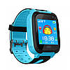 Смарт-часы KID Watch Детские Умные часы GPS KID-01 с влагозащитой IP67 Синие с голубым