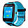 Смарт-часы KID Watch Детские Умные часы GPS KID-01 с влагозащитой IP67 Синие с голубым, фото 2