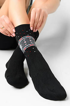 Шкарпетки жіночі теплі чорні розмір 36-41 Ира 139469T