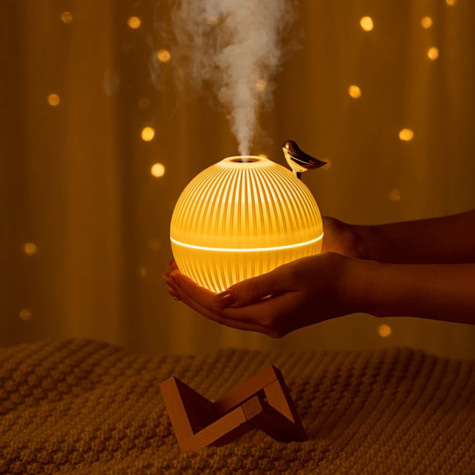 Ультразвуковой увлажнитель воздуха с теплым светодиодный-лампой для дома и детской комнаты