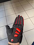 Велосипедні рукавички RockBros гелієві червоний, розмір L, фото 7