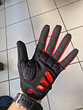 Велосипедні рукавички RockBros гелієві червоний, розмір L, фото 6