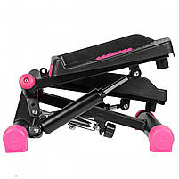 Степпер поворотний (міні-степпер) SportVida SV-HK0358 Black/Pink, фото 2
