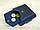 Женский кошелек бумажник GS кожаный синий, фото 5
