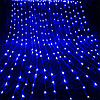 Гирлянда "Водопад" 3х1.5 м LED 400 Синее свечение / Светодиодная гирлянда / Новогодняя гирлянда, фото 3
