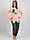 Женская пижама Vienetta 105157 хлопок 2XL(52/54) светлый персиковый, фото 2