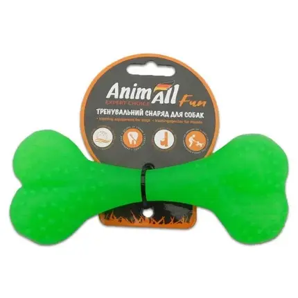 Игрушка AnimAll Fun кость, зеленый, 15 см, фото 2