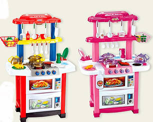 Детская игровая кухня, вода, свет, звук, 33 предметов, 83*54*39 см, 758A/B, фото 2