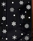 Набор новогодних  наклеек на окно/зеркало "Веселые снеговики", фото 3