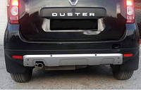 Накладка на задній бампер (ABS, сіра) Dacia Duster 2008-2018 роки TMR Тюнінг заднього бампера Дачія Дастер, фото 1
