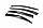 Вітровики (4 шт, Mugen Sport) Fiat Fiorino/Qubo 2008↗ рр. TMR Дефлектори вікон (вітровики) Фіат Фіоріно - Фіат, фото 3