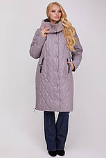 Куртка женская длинная зимняя с капюшоном, фото 2