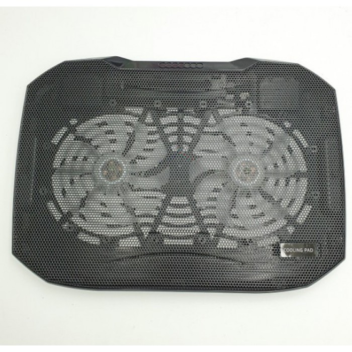Охолоджуюча підставка для ноутбука Notebook Cooler Pad N136 Чорна