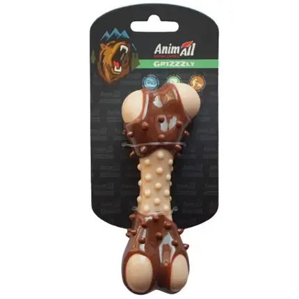 Игрушка AnimAll GrizZzly косточка с ароматом мяса, 13.5 см, коричневая, фото 2