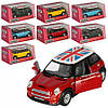 KT Машинка металл. KT5059FW "Mini cooper s pull back with flag"(KT5059FW)
