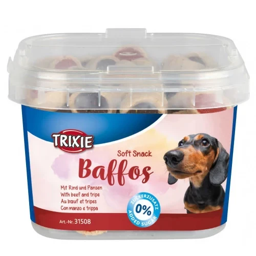 Рулети Trixie - Baffos яловичина з шлунком, для собак, 140 г