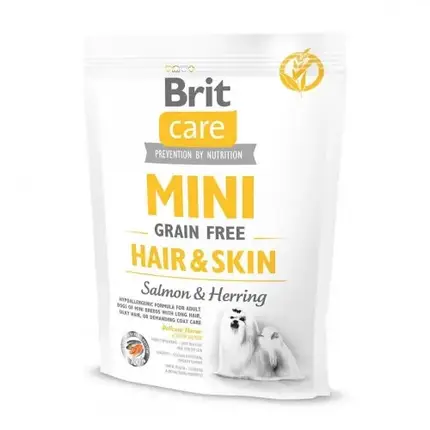 Сухой корм Brit Care GF Mini Hair & Skin, для собак малых пород, 0.4 кг, фото 2
