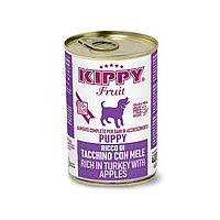 KIPPY FRUIT вологий корм для цуценят паштет з індичкою і яблуками 400 м за 4 шт