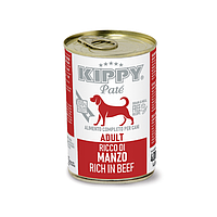 KIPPY влажный корм для собак паштет с говядиной 400 г за 4 шт