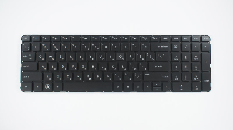 Клавіатура для ноутбука HP (Pavilion: dv7-7000, Envy: m7-1000) rus, black, без кадру