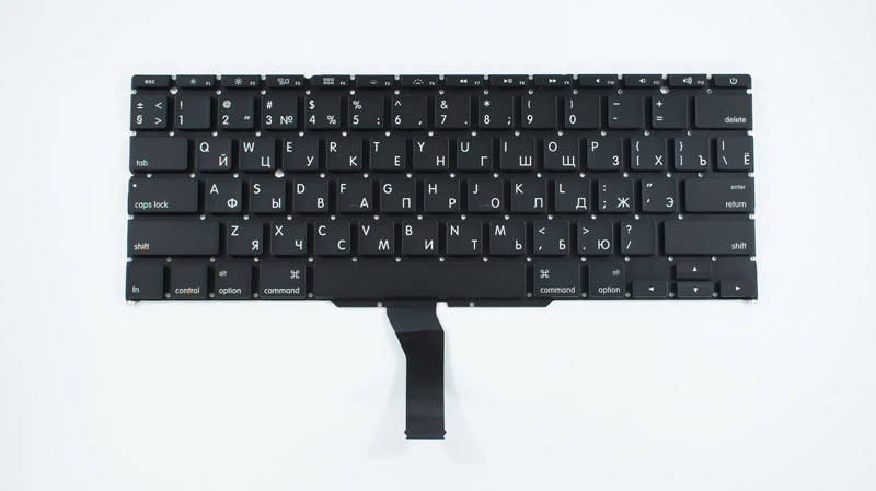 Клавіатура для ноутбука APPLE MacBook Air: A1370, A1465 (2011-2015)) rus, black, SMALL Enter