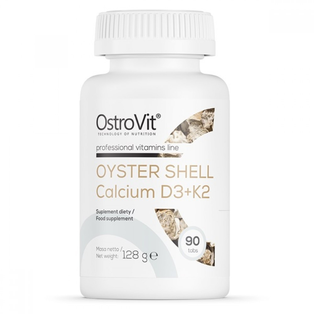 Oyster Shell Calcium + D3 + K2 OstroVit 90 таблеток