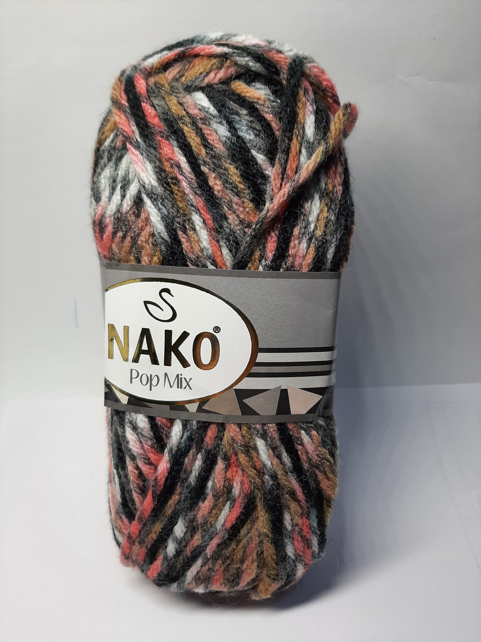 Пряжа pop mix Nako (25% шерсти)