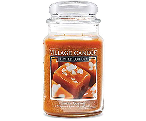 Аромасвічка Golden Caramel 105 годин горіння Village Candle