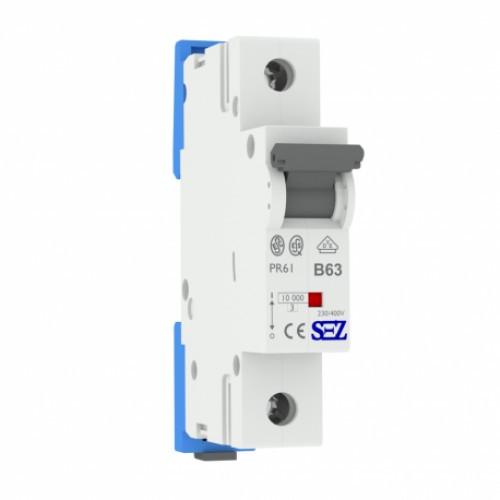 Автоматический выключатель SEZ PR61-B 63A 1P 10kA 0099115