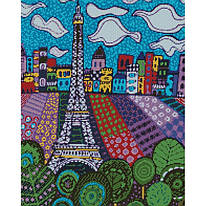 Картина алмазная мозаика Облака в Париже 40х50 см идейка, АМ6032, 320210