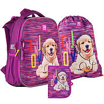 Рюкзак школьный каркасный с пеналом сумкой для обуви Kite Rachael Hale SET_R21-531M, 48344