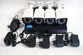 DVR WiFi KIT HD720 4-канальний Бездротовий Відеореєстратор (4 камери в комплекті)