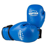 Боксерські рукавички шкіряні сині 8oz Top Ten TT-X2, фото 2