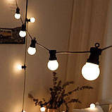 Уличная Гирлянда-лампа "Ретро" теплый белый свет,6m ,10шаров, фото 4