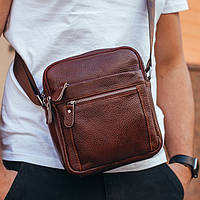 Мужская кожаная сумка Borsa Leather K14012-brown, фото 1