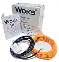 Двожильний нагрівальний кабель Woks 100W