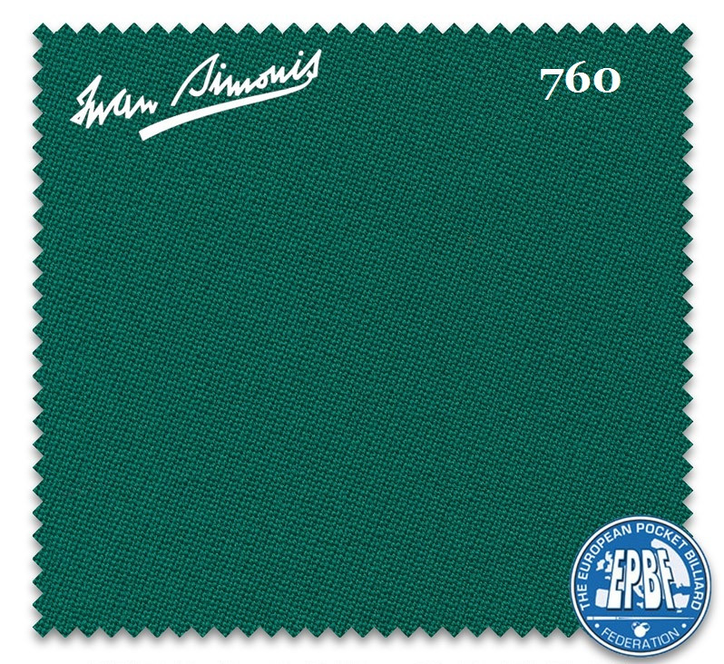 Сукно зеленого кольору Iwan Simonis 760 для більярдних столів