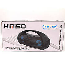 Портативный стерео бумбокс Kimiso KM-S2 (Bluetooth, USB, micro SD, FM, AUX, Mic), фото 3