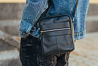 Мужская кожаная сумка Tiding Bag Bon223-3L черная, фото 8
