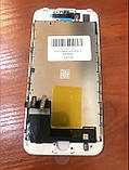 Дисплей iphone 7 тачскрин модуль белый сервисный оригинал (переклеено стекло), фото 2