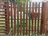 Дерев'яний паркан "Штахетник вертикальний" 2000*1800 мм, фото 4